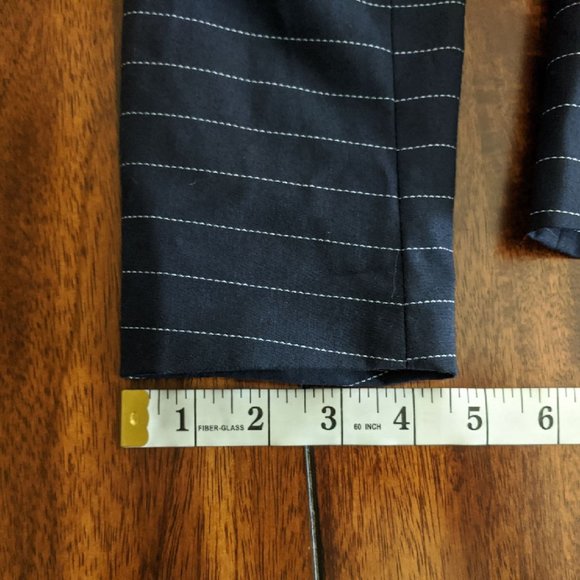 BANANA REPUBLIC Pinstripe Classic One Button Blazer Size 2 - Picture 9 of 15